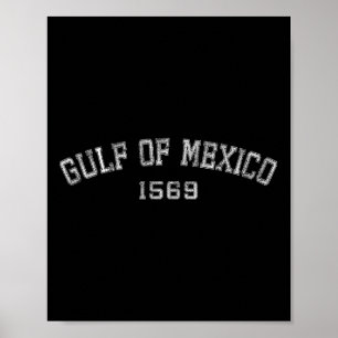 Poster Golfe Du Mexique 1569 Carte Historique T-shirt.png