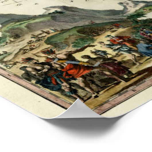 Poster Golfe du Mexique 1705 (Coin)