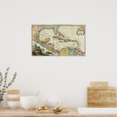 Poster Golfe du Mexique 1705 (Cuisine)