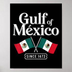 Poster Golfe Du Mexique Depuis 1672 Trump Vintage Rétro 2