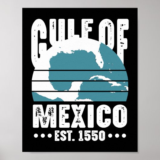 Poster Golfe Du Mexique Est 1550 (Devant)