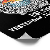 Poster Golfe Du Mexique Forever Sea Turtle Golfe Du Mexiq (Coin)