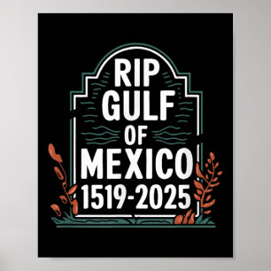 Poster Golfe Vintage Rétro De L'Amérique Rip Golfe Du Mex