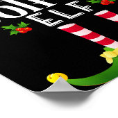 Poster Golfer Christmas Elf Matching Pajama X-mas Party (Coin)