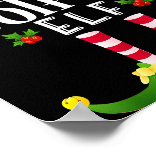 Poster Golfer Christmas Elf Matching Pajama X-mas Party (Coin)