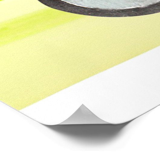 Poster Golfer Teddy Bear sur Golf Panier pour bébé GARY (Coin)