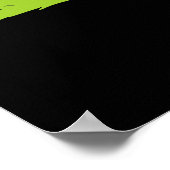 Poster Golfeur de Flamant rose sur le vert (Coin)