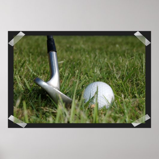 Poster Golffoto (Voorkant)