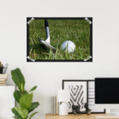 Poster Golffoto (Thuiskantoor)