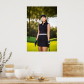 Poster Golfheld (Keuken)