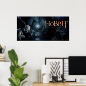 Poster GOLLUM™ et BILBO BAGGINS™ (Bureau à domicile)