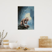 Poster GOLLUM™ with moon (Cuisine)