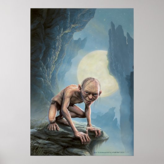 Poster GOLLUM™ with moon (Devant)