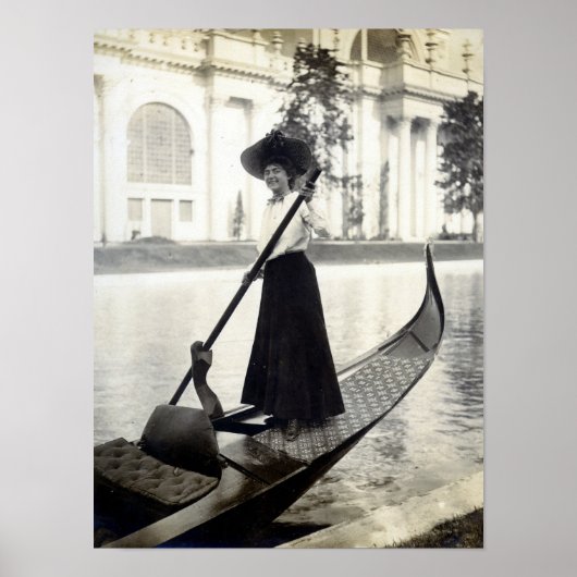 Poster Gondola Girl, 1904 St Louis Exposition, (Devant)