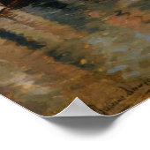 Poster Gondola Sur Un Canal Vénitien (Coin)