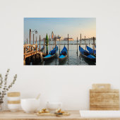 Poster Gondolas à Venise (Cuisine)