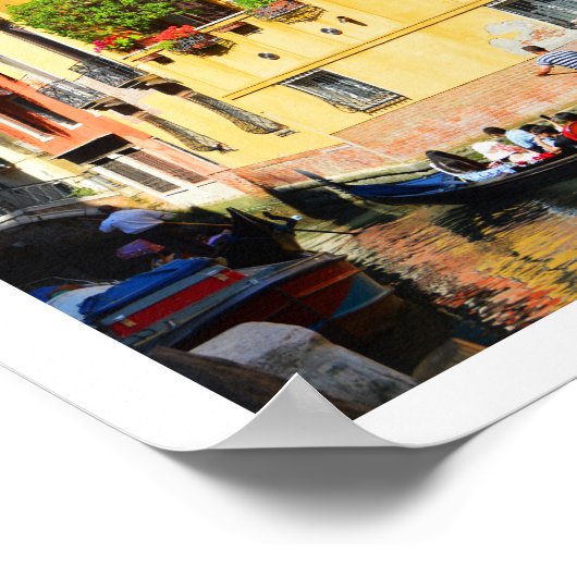 Poster Gondolas à Venise (Coin)