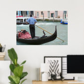 Poster Gondolas sur le canal de Venise (Bureau à domicile)