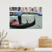 Poster Gondolas sur le canal de Venise (Cuisine)