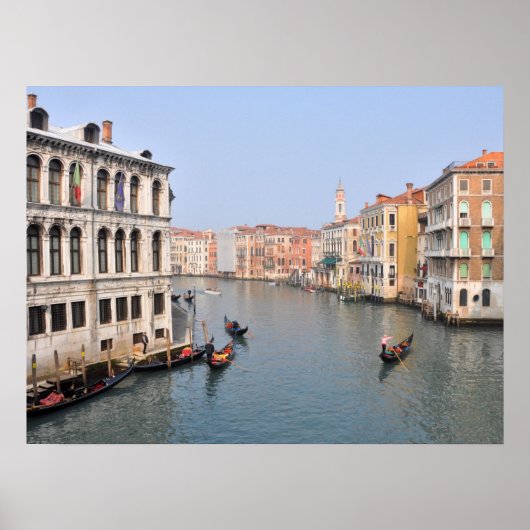 Poster Gondolas sur le Grand Canal de Venise, Italie (Devant)