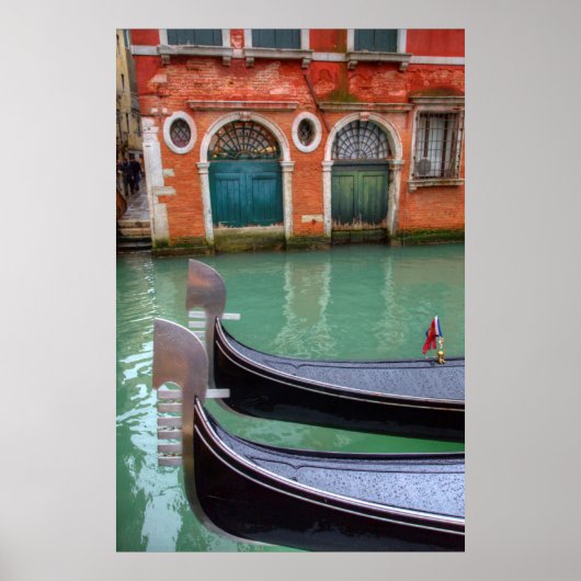Poster Gondolas sur le Grand Canal, Venise (Devant)