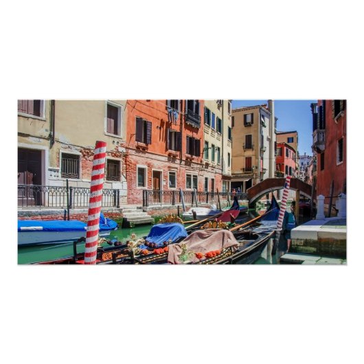 Poster gondole traditionnelle à Venise (Devant)