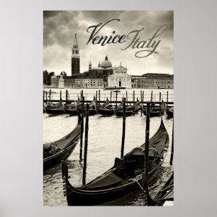 Poster gondoles à venise