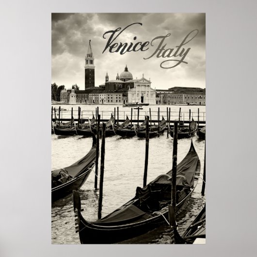 Poster gondoles à venise (Devant)