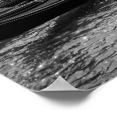 Poster Gondoles à Venise en noir et blanc (Coin)