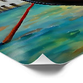 Poster Gondoles de Venise (Coin)