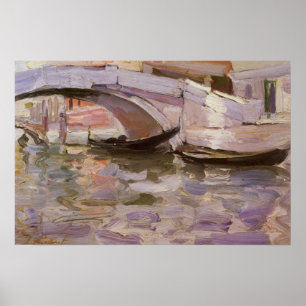 Poster Gondoles par John Singer Sargent, Art Impressionni