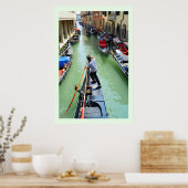 Poster Gondolier à Venise (Cuisine)