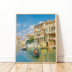 Poster Gondoliers Venise, Rubens Santoro