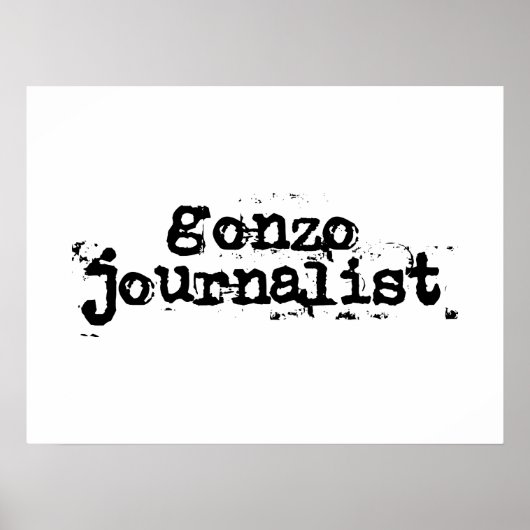 Poster Gonzo Journaliste (Devant)