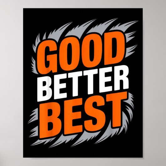 Poster Good Better (Devant)