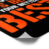 Poster Good Better Never Let It Rest Motivation Saying (Coin)