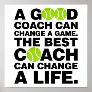 Poster Good Coach peut changer le jeu Best Tennis Coach