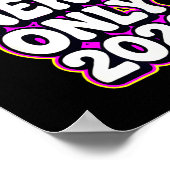 Poster Good Energy Only 2026 Retro Bubble Letter Design (Coin)