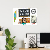 Poster Good Luck Exams (Bureau à domicile)