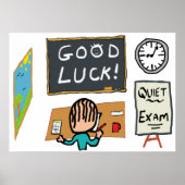 Poster Good Luck Exams (Devant)