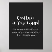 Poster Good Luck on Your Exams ! (Devant)