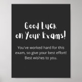 Poster Good Luck on Your Exams ! (Devant)