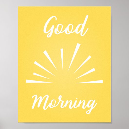 Poster Good Morning (Devant)