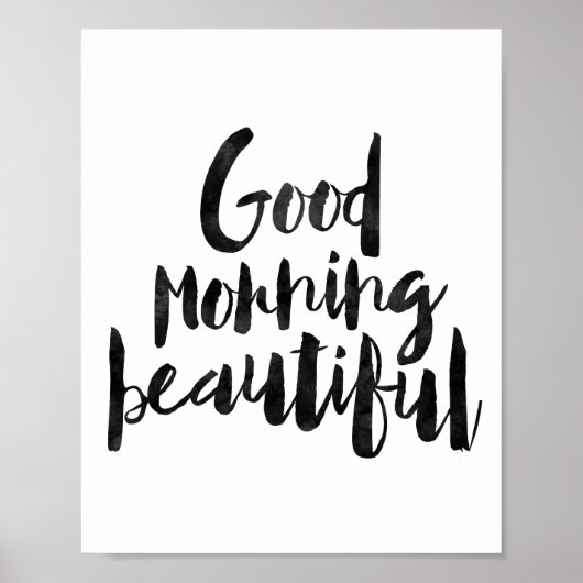 Poster Good Morning Beautiful (Devant)