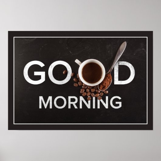 Poster Good Morning Coffee (Devant)