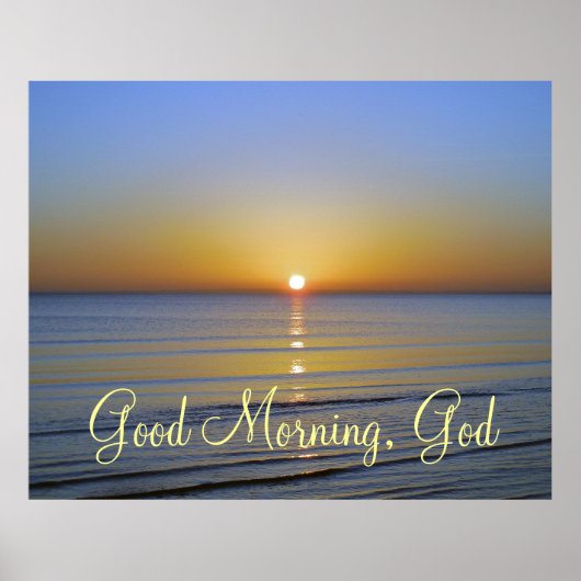 Poster Good Morning God Christian Cote (Devant)