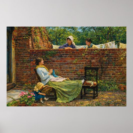 Poster Good neighbours by John William Waterhouse (Devant)