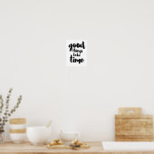 Poster Good things take time (Cuisine)