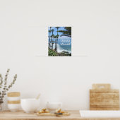 Poster Good Vibes Ocean Palm Trees Mur de sable (Cuisine)