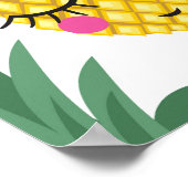 Poster Good Vibes Pineapples Motif d'été (Coin)